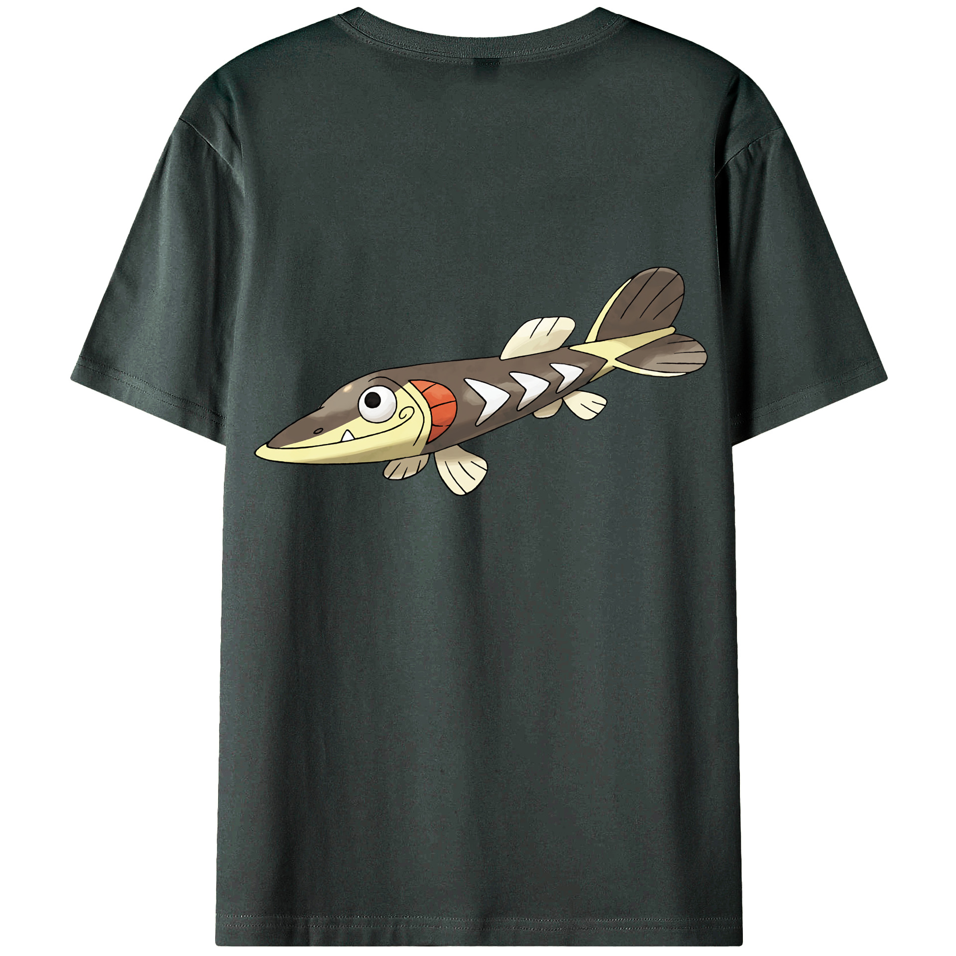 （画像用） ポケットモンスター Pokémon 綿100％ メンズ半袖Tシャツ（バックプリント） 通気性